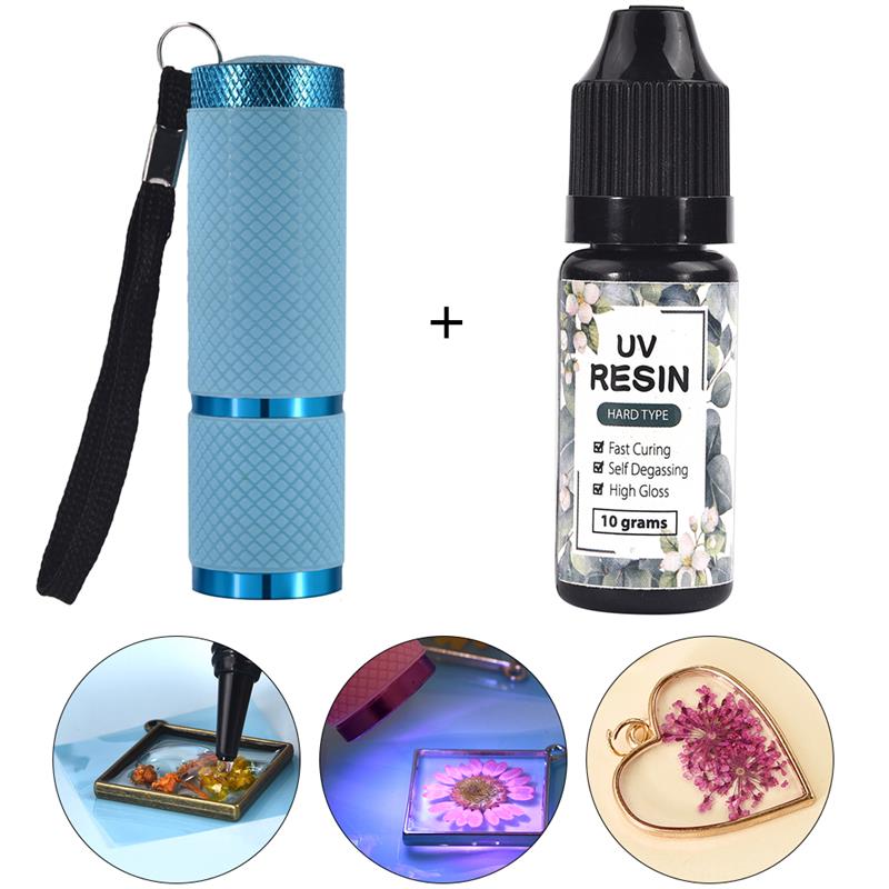 Epoxy Uv Resin Kit - 10 جرام 25 جرام الصلب UV
