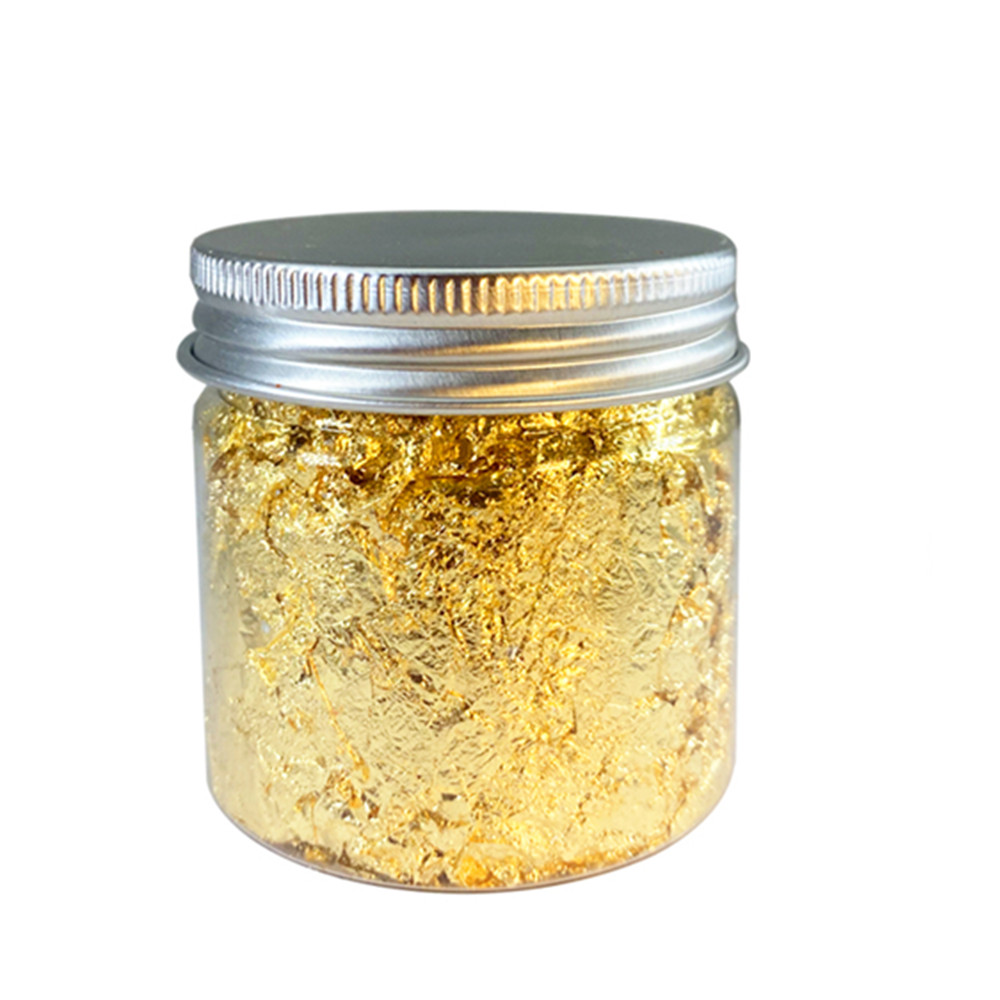 Gold Foil Flakes - تقليد الذهب والفضة والنحاس احباط الترتر