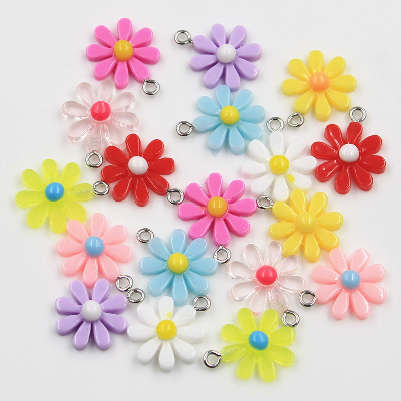 Flower Preservation Resin - 30 قطعة زهرة Charms عباد الشمس