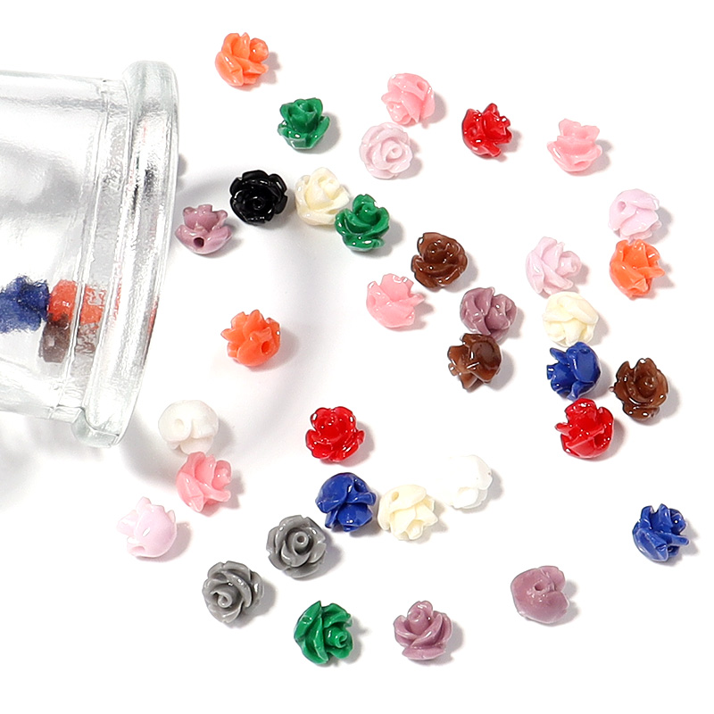 Flower Preservation Resin - حبات مرجان مقلدة لصنع المجوهرات ،