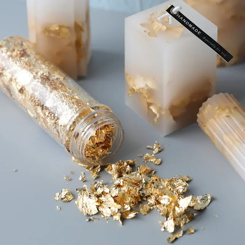 Gold Foil Flakes - رقائق رقائق معدنية ، رقائق ذهبية