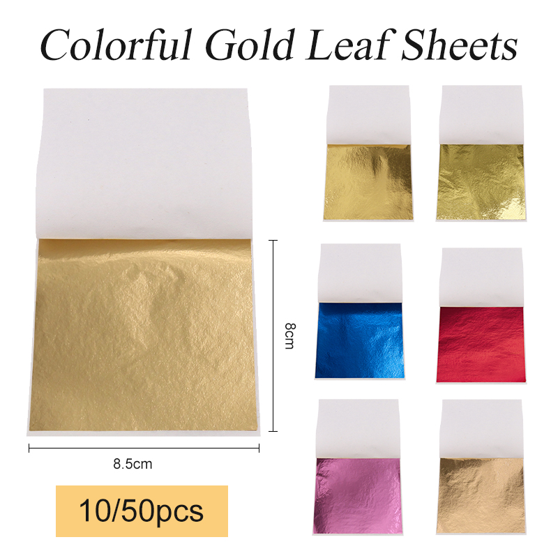 Gold Foil Flakes - 8x8.5 سنتيمتر تايوان تقليد أوراق الذهب