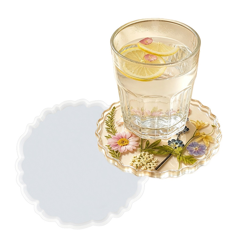 Flower Preservation Resin - قالب سيليكون S0325 لصنع حامل أكواب