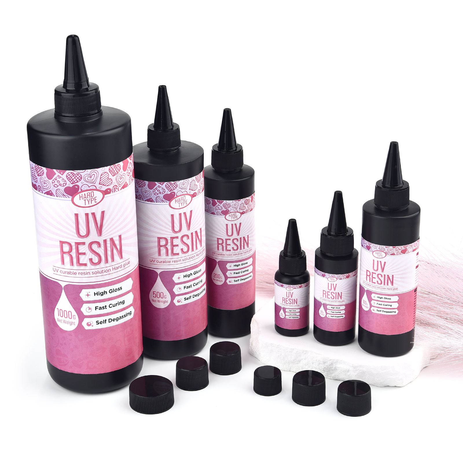 20-1000 جرام عالية شفافة التجف - مراجعة Epoxy Uv Resin Kit وسعره
