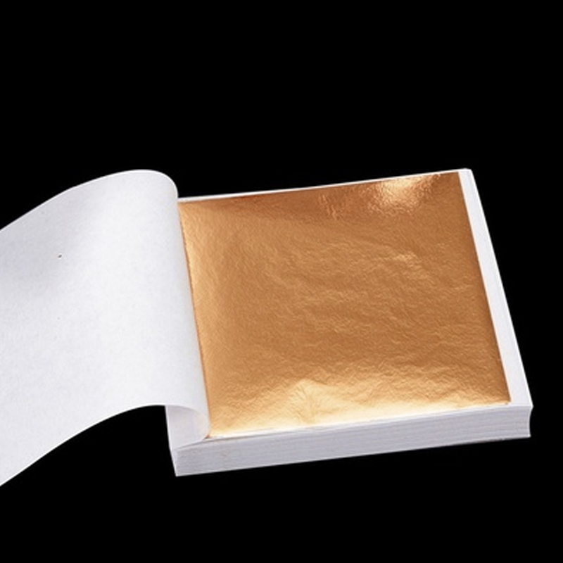 100 قطعة من أوراق الورق بتصميم - مراجعة Gold Foil Flakes وسعره