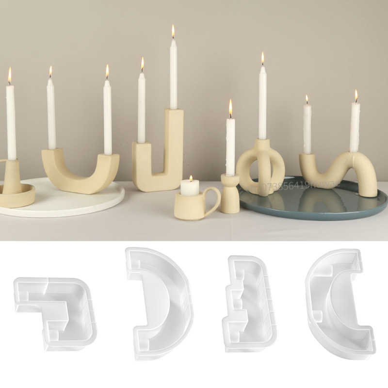 S/M/L/U-شكل شمعة حامل قالب من  - مراجعة Serving Tray Mold وسعره