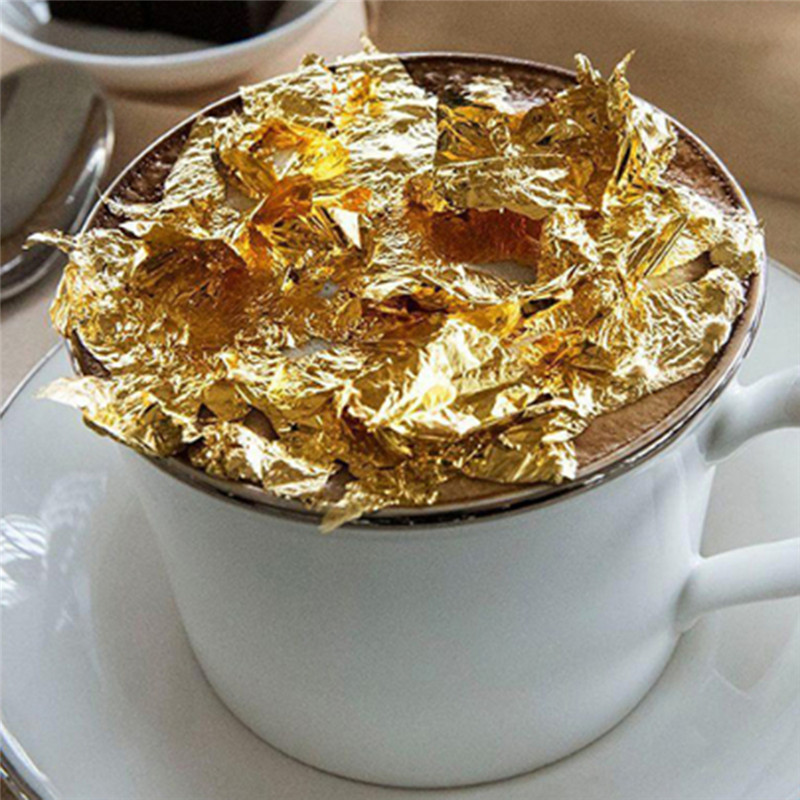 ورق فويل ذهبي نقي عيار 24 ، مض - مراجعة Gold Foil Flakes وسعره