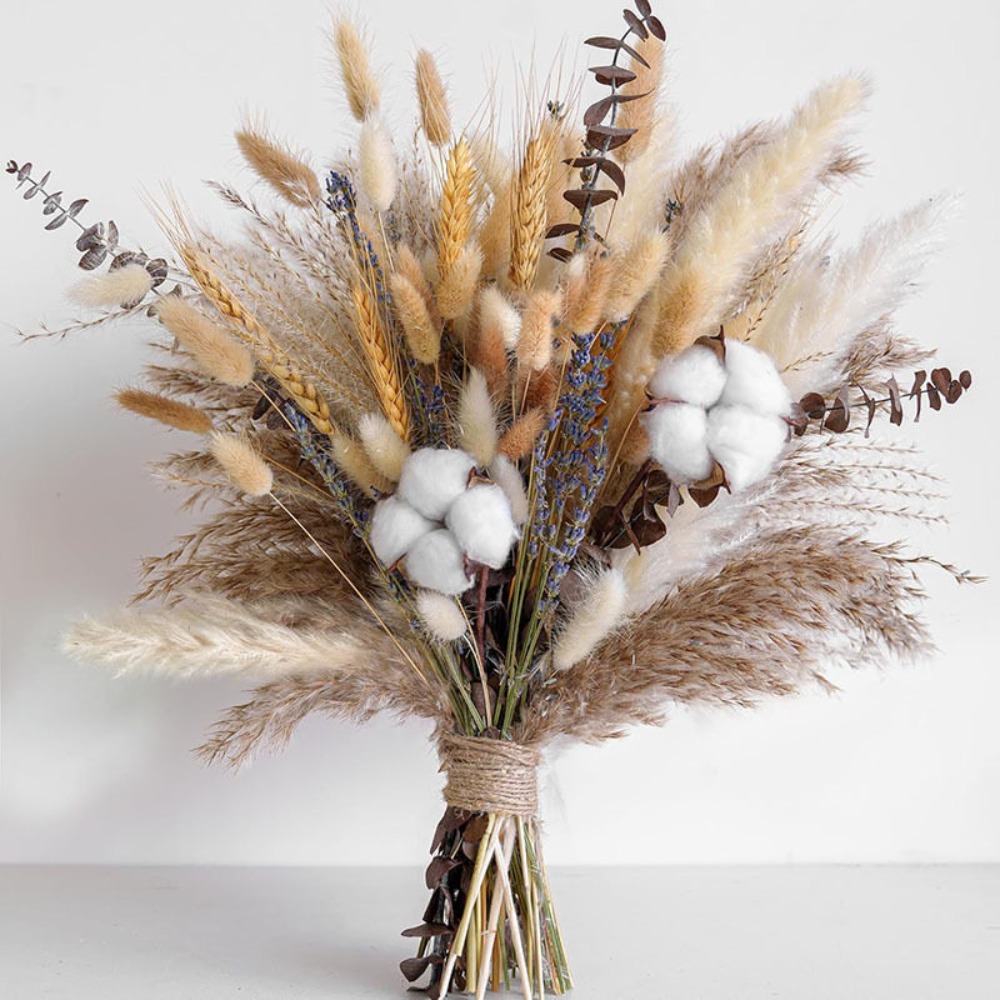 80 قطعة باقة الزهور المجففة ال - مراجعة Dried Flower Bulk وسعره