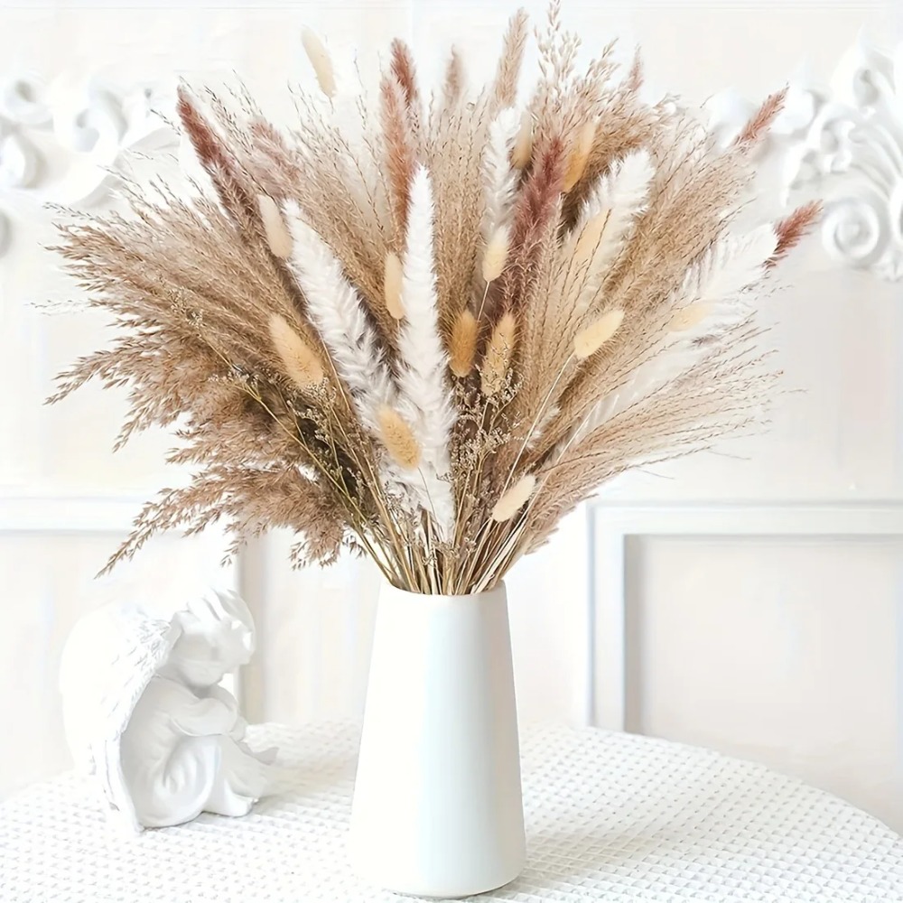 80 قطعة باقة الزهور المجففة ال - مراجعة Dried Flower Bulk وسعره