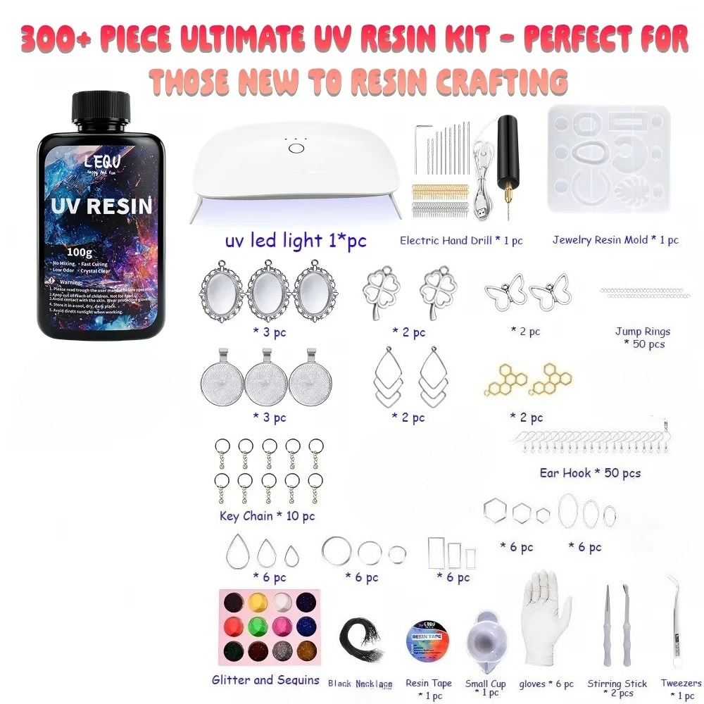 مجموعة راتنج UV مكونة من 300 ق - مراجعة Epoxy Uv Resin Kit وسعره