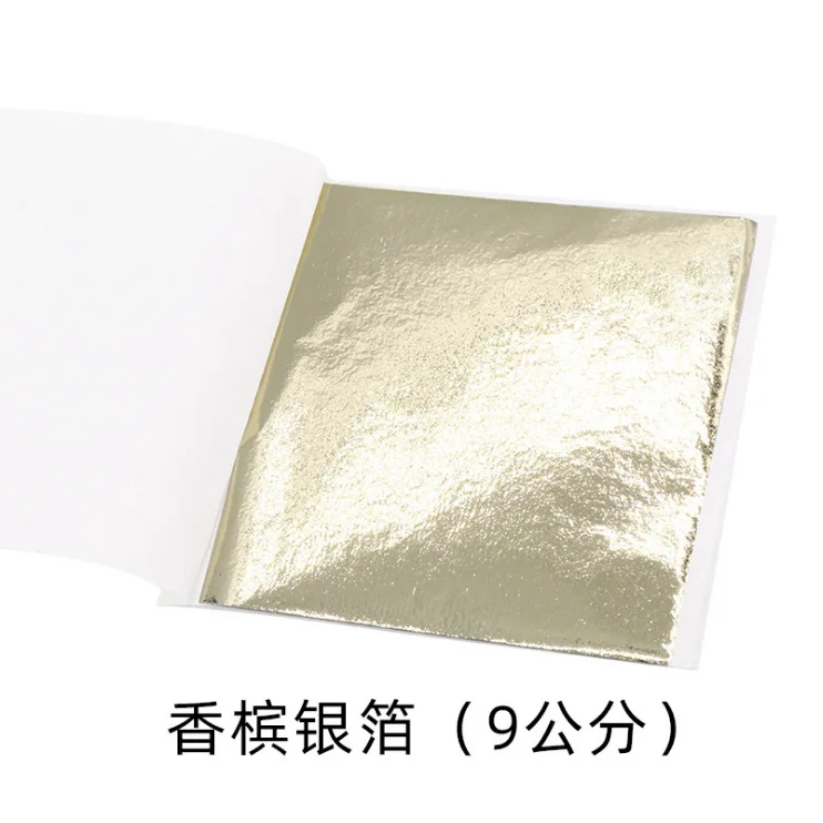 100 قطعة 9 سنتيمتر معبأة بشكل  - مراجعة Gold Foil Flakes وسعره