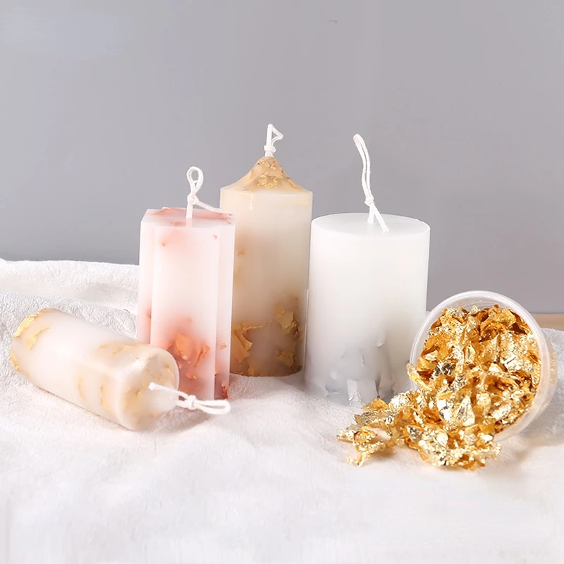 الإبداعية شموع صناعة يدوية صنع - مراجعة Gold Foil Flakes وسعره