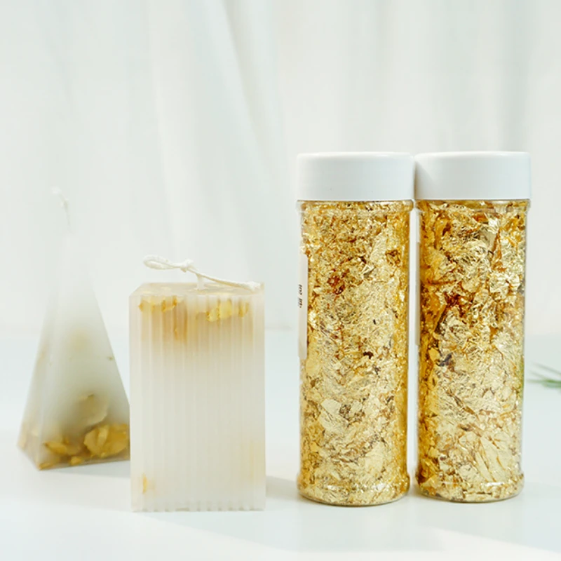 الإبداعية شموع صناعة يدوية صنع - مراجعة Gold Foil Flakes وسعره