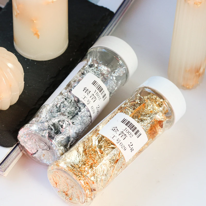 الإبداعية شموع صناعة يدوية صنع - مراجعة Gold Foil Flakes وسعره