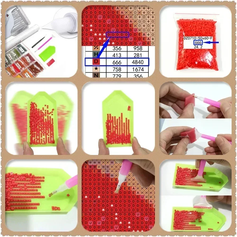 لوحة فنية ماسية خماسية الأبعاد - مراجعة Resin Craft Kit وسعره